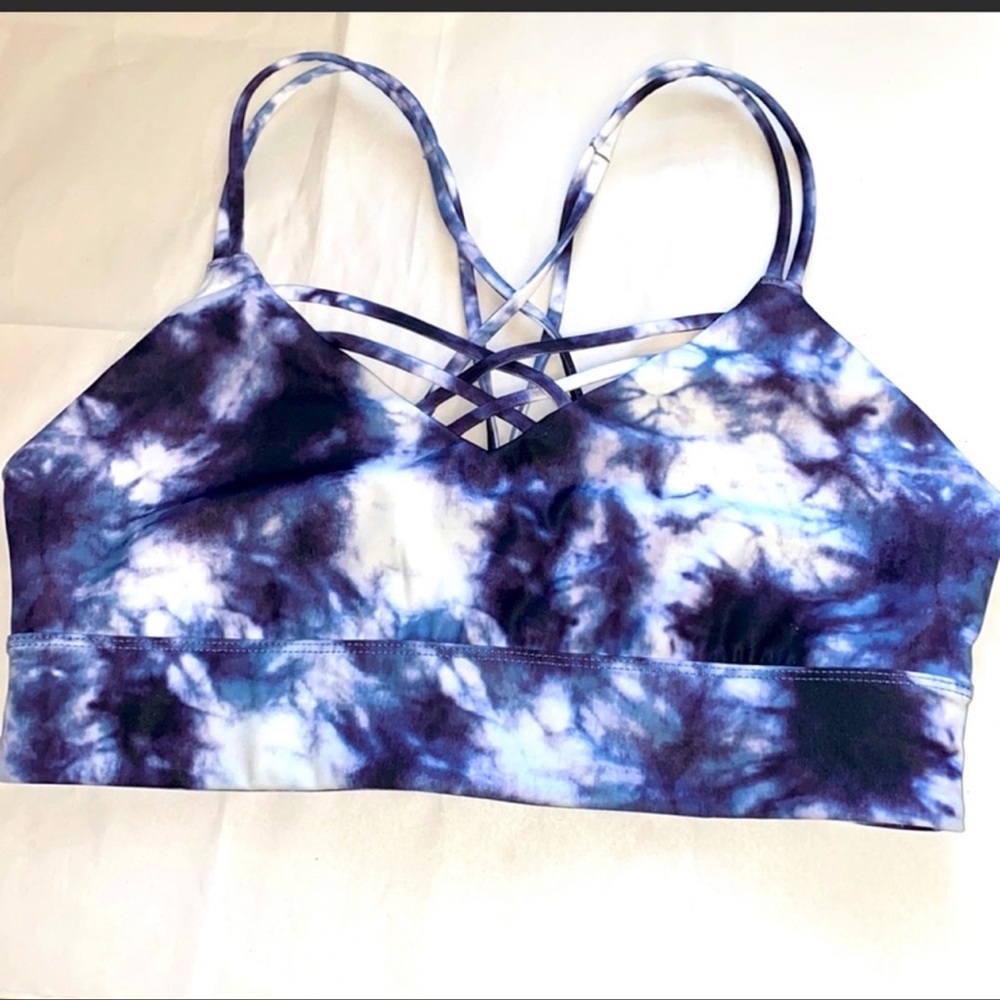 JOY LAB SPORT Black/purple/white sport bras size M